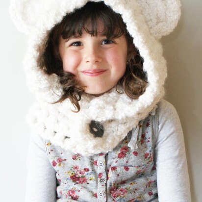 Chunky Crochet Polar Bear Hood