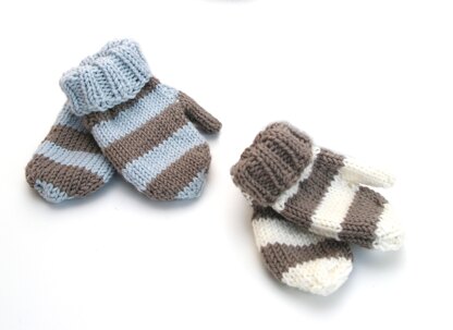 Easy baby and toddler mittens