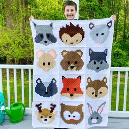 Woodland Animals Blanket