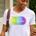 Cricut Infusible Ink Blank V Neck T-Shirt - Women's Large