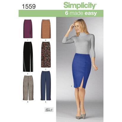 Simplicity Women's Skirts and Trousers 1559 - Sewing Pattern