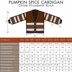 Pumpkin Spice Cropped Cardigan