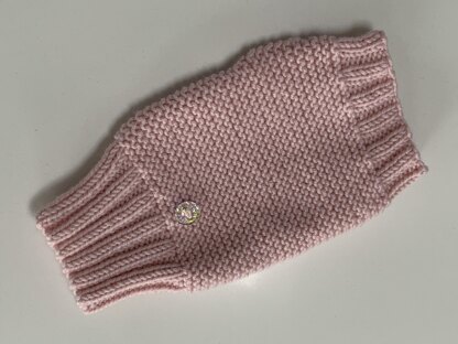 Easy Handwarmer Gloves Knitting Pattern in Debbie Bliss Baby Cashmerino