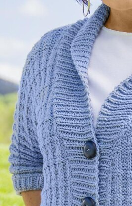 Tweed Rib Cardigan #184