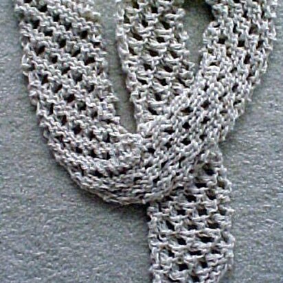 Diagonal Knit Scarf