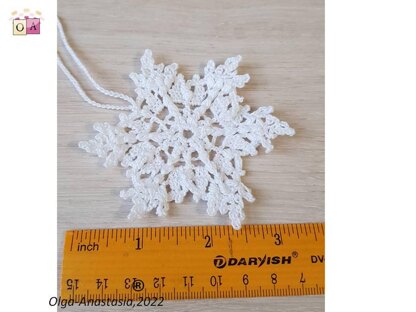 Crochet snowflake 16