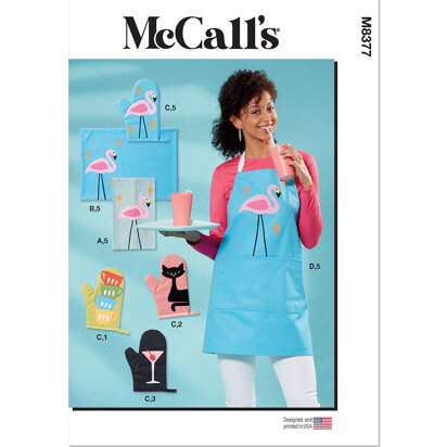 McCall's Apron and Kitchen Accessories M8377 - Sewing Pattern