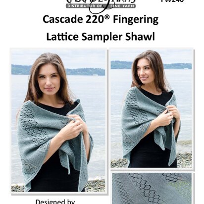 Lattice Sampler Shawl in Cascade 220® Fingering - FW240 - Downloadable PDF