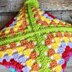 Sideways Granny Square Pillow