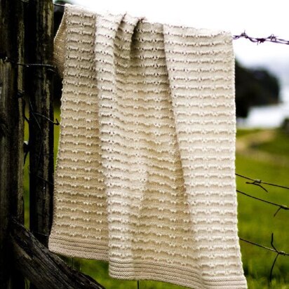 Textured Baby Blanket - knitting pattern