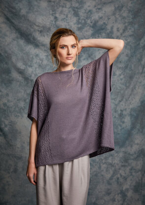 Okra Poncho in Rowan Fine Lace - ZB298-00005-DE - Downloadable PDF