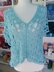 Ice Blue Crochet Lace Blouse