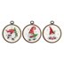 Vervaco Christmas Gnomes Set Of 3 Cross Stitch Kit - 10 x 10 cm