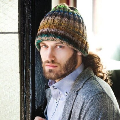 Noro Man's Ribbed Hat PDF