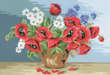 Grafitec Poppy Bouquet Tapestry Kit - 30cm x 22cm