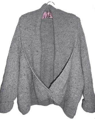 Aran Shawl Collar Cardigan