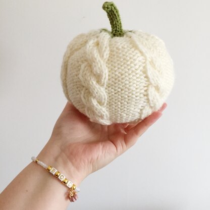 Chunky Cable Knit Autumn Pumpkin