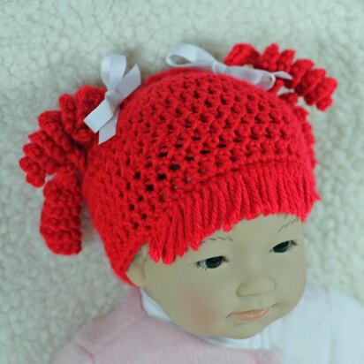 Raggedy Red Baby Hat