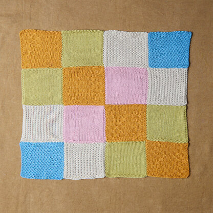 .Super Simple Baby Blanket - Free Knitting Pattern in Debbie Bliss Baby Cashmerino - Downloadable PDF