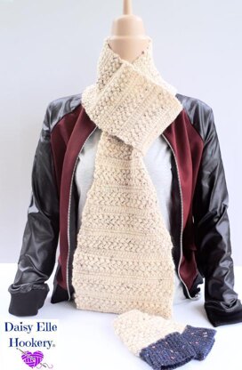 Cozy Cool Beans Loop Scarf with Hand-Muff