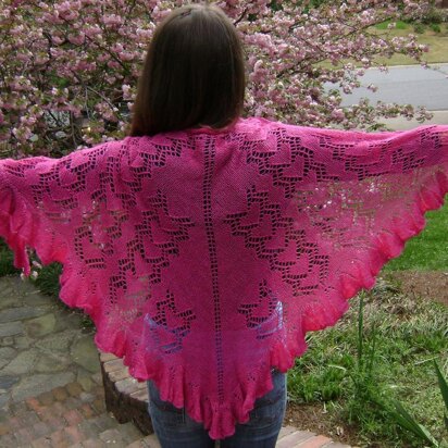 How Do I Love Thee Lace Wrap Shawl