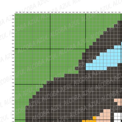 Girl Room Decor Princess Jasmine Throw Blanket Corner-to-Corner C2C Crochet Pattern