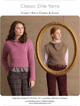 Cameo Vest in Classic Elite Yarns Chalet - Downloadable PDF