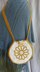 Round Flower Tote Bag