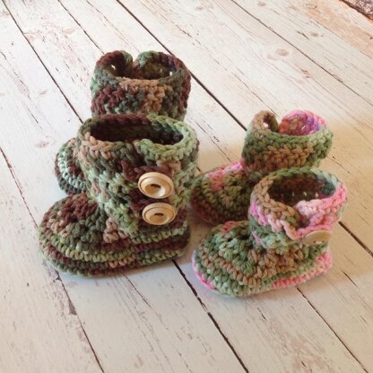 Button Loop Booties - Infant Sizes