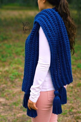 Knit-Look Crochet Scarf