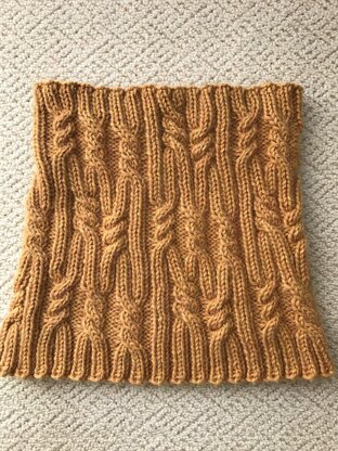 Cardiff Cable Rib Scarf and Cowl