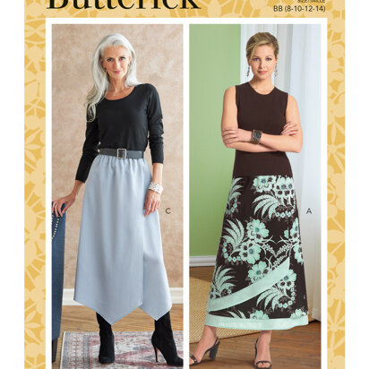 Butterick Rock mit geraffter Taille für Damen B6798 - Schnittmuster