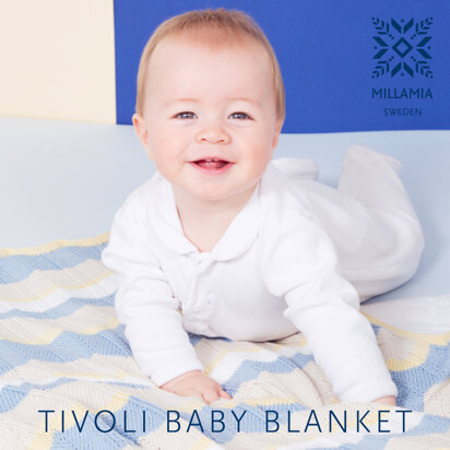 "Tivoli Blanket" - Blanket Knitting Pattern For Home - Blanket Knitting Pattern For Home in MillaMia Naturally Soft Cotton