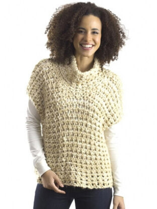 Cowl Vest in Caron Simply Soft - Downloadable PDF