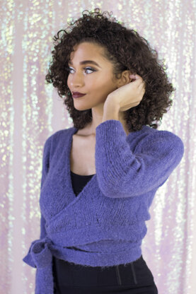 Women's Cardigan Thistle Wrap in Universal Yarn Rozetti Yarns Alaska - Downloadable PDF