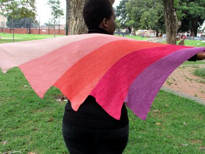 Colour Block Shawl