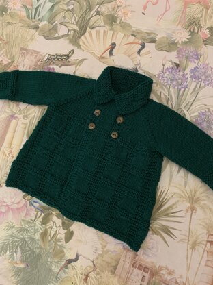 Green baby jacket