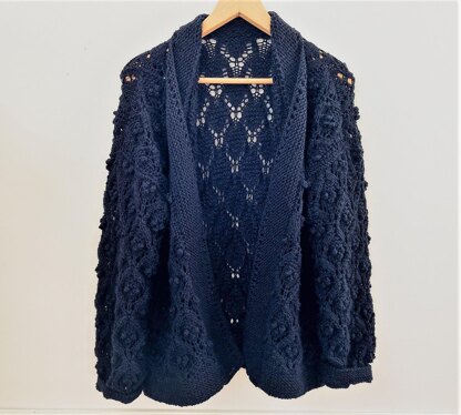 Black Magic - Cardigan Coat - Lace & Bobble