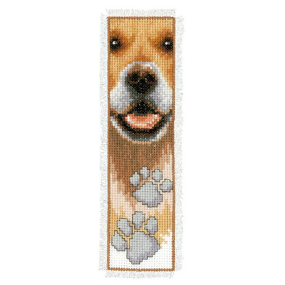 Vervaco Dog Close-Up Bookmark Cross Stitch Kit - 6cm x 20cm