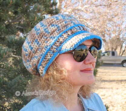 Newsboy Hat - Mirage - Visor Slouchy Hat