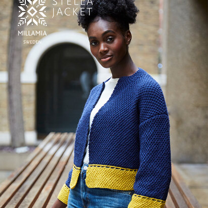 Stella Jacket - Knitting Pattern For Women in MillaMia Naturally Soft Aran