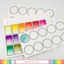 Waffle Flower Crafts Clear Stamps 4"X6" - Color Swatches For Watercolors