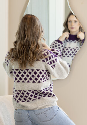 Device Sweater in Viking Of Norway Alpaca Storm - UK-2306-9 - Downloadable PDF