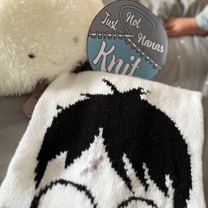 Harry Scar Baby Blanket - knitting pattern
