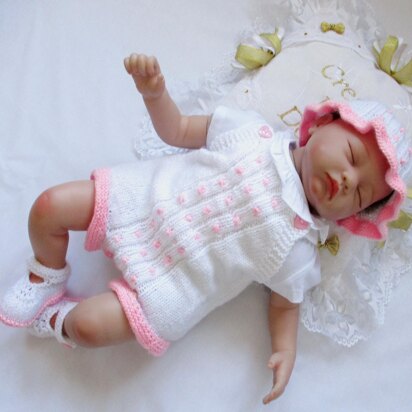 Knitting Pattern, Romper Suit 0-6 Months 20-22" Doll