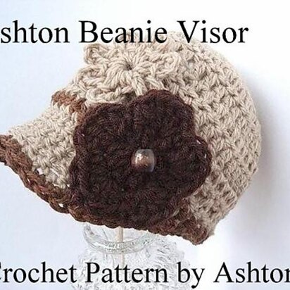 Ashton Beanie Visor | Crochet Pattern by Ashton11