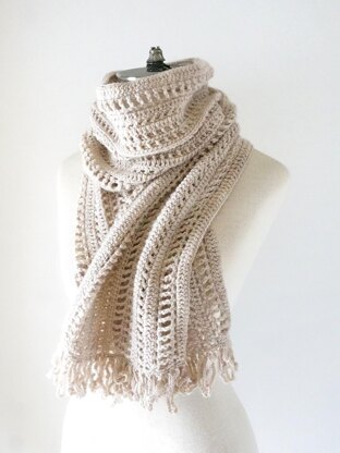 Elegant Textured Scarf Shawl