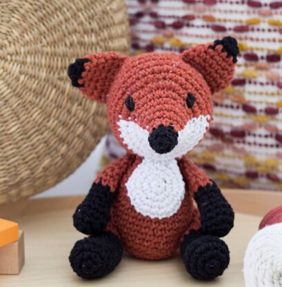 Hoooked Diy Crochet Kit Fox Fergie Eco Barbante