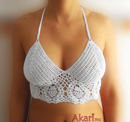 Free Crochet Crop Top Pattern - Sierra Crop / Bralette - Tiny Couch Crochet