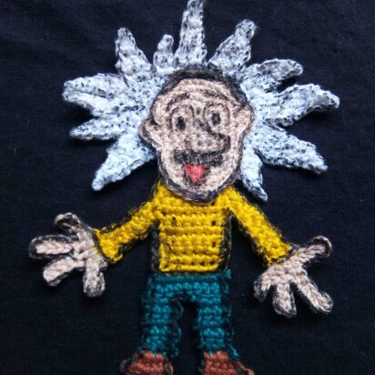 Einstein Applique Crochet Pattern